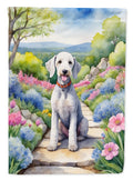 Bedlington Terrier Spring Garden Garden Flag Mailbox Decorative Yard Banner Outside Patio Artwork for Flower Beds, Garden Size, Multicolor