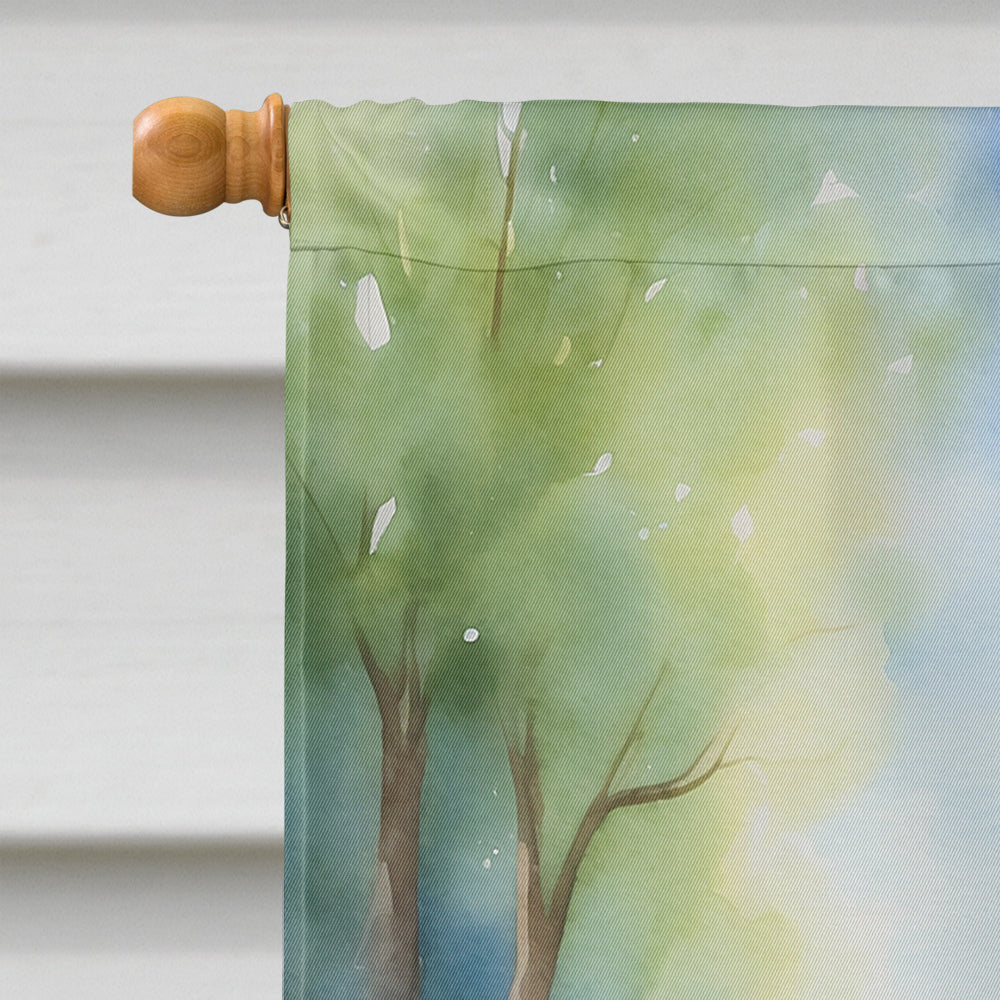 Belgian Malinois Spring Garden House Flag 28x40 Porch Sleeve Pole Decorative Outside Yard Banner Artwork Wall Hanging, Polyester