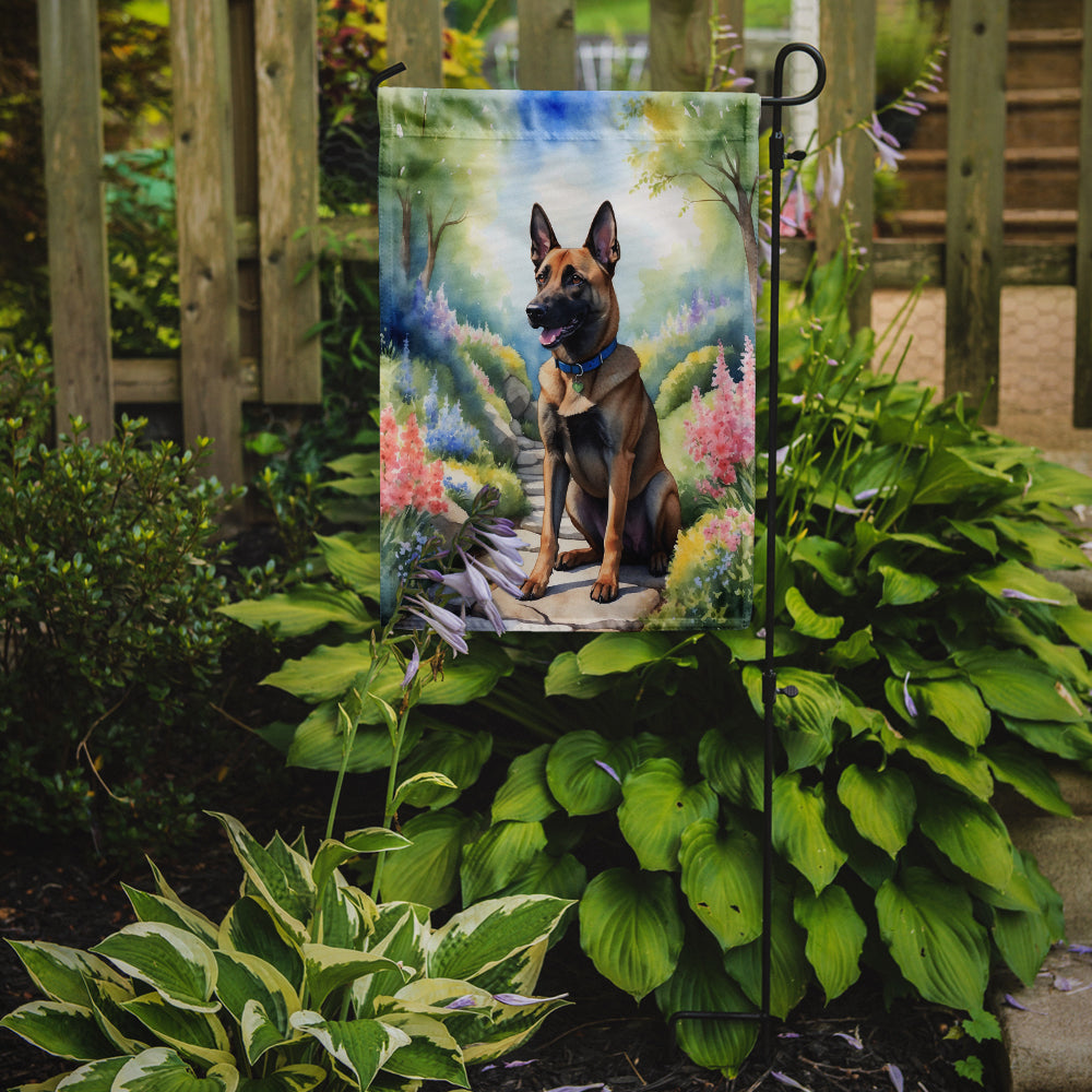 Belgian Malinois Spring Garden Garden Flag Mailbox Decorative Yard Banner Outside Patio Artwork for Flower Beds, Garden Size, Multicolor