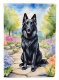 Belgian Sheepdog Spring Path Garden Flag Mailbox Decorative Yard Banner Outside Patio Artwork for Flower Beds, Garden Size, Multicolor