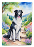 Borzoi Spring Path Garden Flag Mailbox Decorative Yard Banner Outside Patio Artwork for Flower Beds, Garden Size, Multicolor
