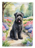 Bouvier des Flandres Spring Path Garden Flag Mailbox Decorative Yard Banner Outside Patio Artwork for Flower Beds, Garden Size, Multicolor
