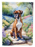 Boxer Spring Path Garden Flag Mailbox Decorative Yard Banner Outside Patio Artwork for Flower Beds, Garden Size, Multicolor