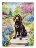 Boykin Spaniel Spring Path Garden Flag Mailbox Decorative Yard Banner Outside Patio Artwork for Flower Beds, Garden Size, Multicolor