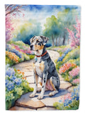 Catahoula Spring Path House Flag 28x40 Porch Sleeve Pole Decorative Outside Yard Banner Artwork Wall Hanging, Polyester