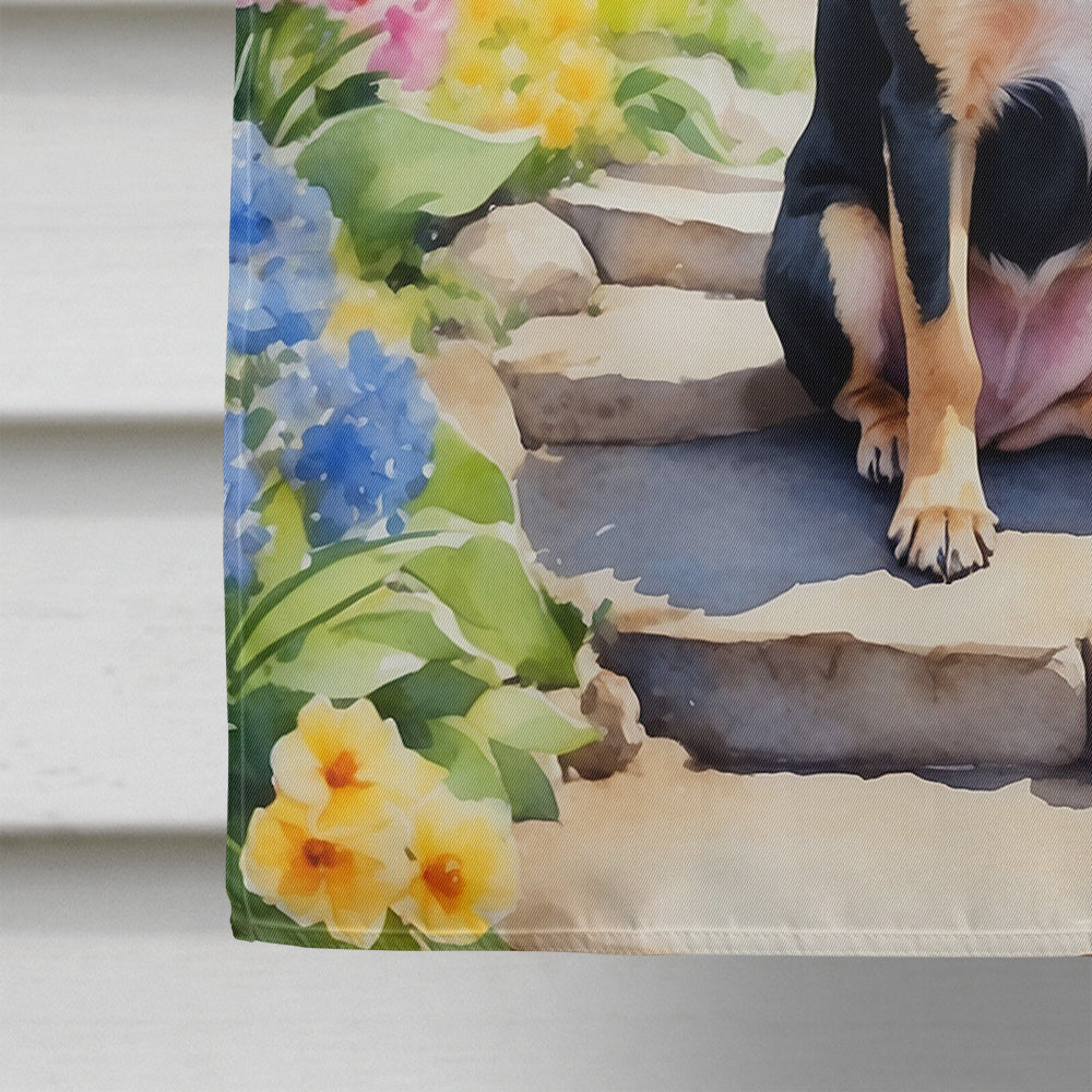 Chihuahua Spring Path House Flag 28x40 Porch Sleeve Pole Decorative Outside Yard Banner Artwork Wall Hanging, Polyester