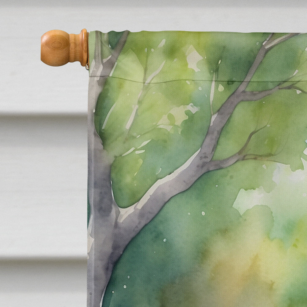 Cocker Spaniel Spring Path House Flag 28x40 Porch Sleeve Pole Decorative Outside Yard Banner Artwork Wall Hanging, Polyester