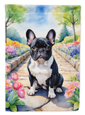 French Bulldog Spring Path Garden Flag Mailbox Decorative Yard Banner Outside Patio Artwork for Flower Beds, Garden Size, Multicolor