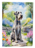 Irish Wolfhound Spring Path Garden Flag Mailbox Decorative Yard Banner Outside Patio Artwork for Flower Beds, Garden Size, Multicolor