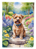 Norfolk Terrier Spring Path Garden Flag Mailbox Decorative Yard Banner Outside Patio Artwork for Flower Beds, Garden Size, Multicolor