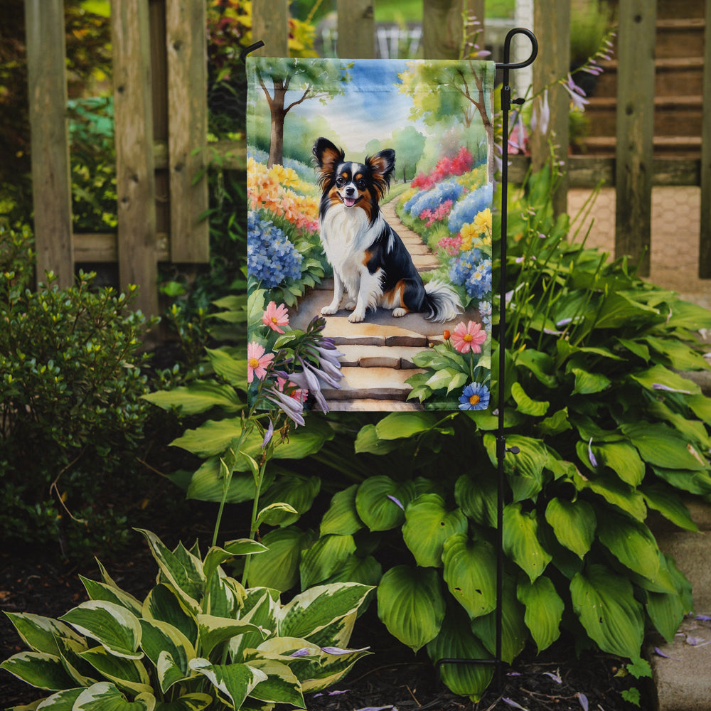 Papillon Spring Path Garden Flag Mailbox Decorative Yard Banner Outside Patio Artwork for Flower Beds, Garden Size, Multicolor