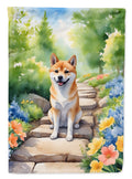 Shiba Inu Spring Path Garden Flag Mailbox Decorative Yard Banner Outside Patio Artwork for Flower Beds, Garden Size, Multicolor