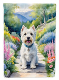 Westie Spring Path Garden Flag Mailbox Decorative Yard Banner Outside Patio Artwork for Flower Beds, Garden Size, Multicolor