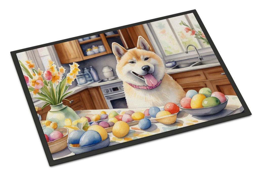 Decorating Easter Akita Doormat Indoor Outdoor 18H X 27W Front Door Mat Rugs for Entryway, Non Slip Washable