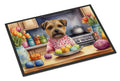 Decorating Easter Border Terrier Doormat Indoor Outdoor 18H X 27W Front Door Mat Rugs for Entryway, Non Slip Washable