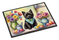 Decorating Easter Cairn Terrier Doormat Indoor Outdoor 24H X 36W Front Door Mat Rugs for Entryway, Non Slip Washable Low Pile,