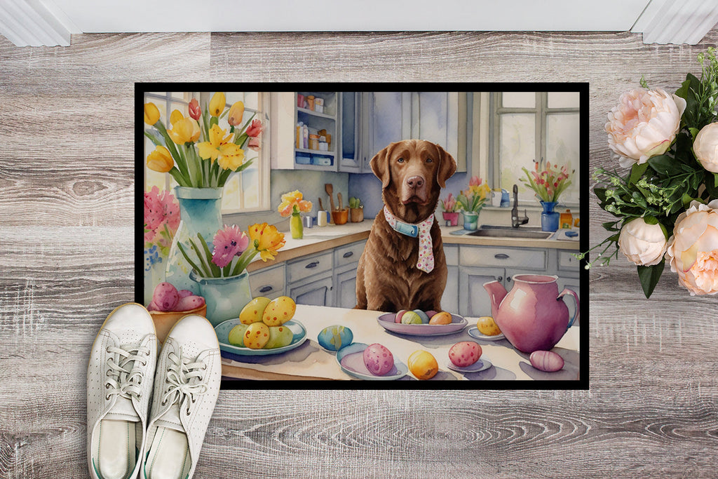 Decorating Easter Chesapeake Bay Retriever Doormat Indoor Outdoor 24H X 36W Front Door Mat Rugs for Entryway, Non Slip Washable Low Pile,