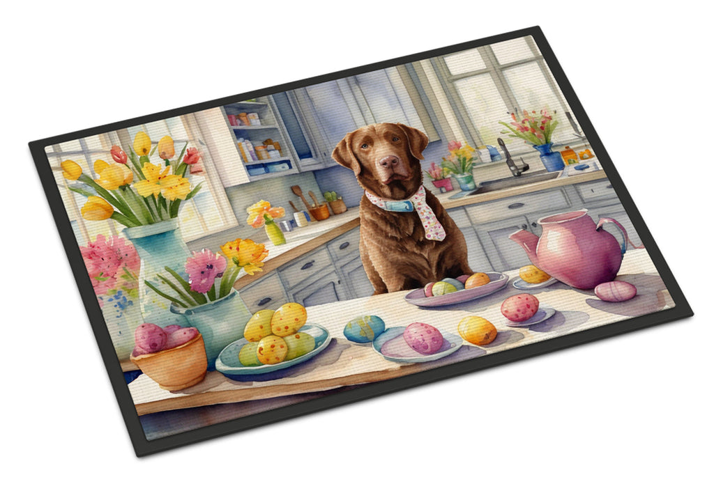 Decorating Easter Chesapeake Bay Retriever Doormat Indoor Outdoor 18H X 27W Front Door Mat Rugs for Entryway, Non Slip Washable
