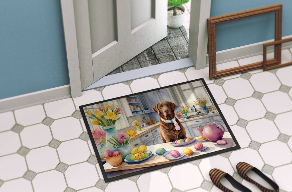 Decorating Easter Chesapeake Bay Retriever Doormat Indoor Outdoor 18H X 27W Front Door Mat Rugs for Entryway, Non Slip Washable