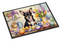 Decorating Easter Chihuahua Doormat Indoor Outdoor 18H X 27W Front Door Mat Rugs for Entryway, Non Slip Washable