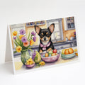 Decorating Easter Chihuahua Greeting Cards Pack of 8 Blank Cards with Envelopes Whimsical A7 Size 5x7