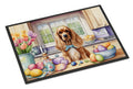 Decorating Easter Cocker Spaniel Doormat Indoor Outdoor 18H X 27W Front Door Mat Rugs for Entryway, Non Slip Washable