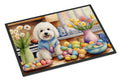 Decorating Easter Coton de Tulear Doormat Indoor Outdoor 24H X 36W Front Door Mat Rugs for Entryway, Non Slip Washable Low Pile,