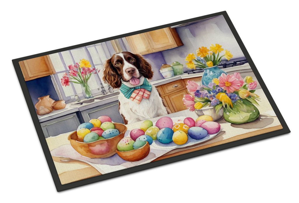 Decorating Easter English Springer Spaniel Doormat Indoor Outdoor 18H X 27W Front Door Mat Rugs for Entryway, Non Slip Washable