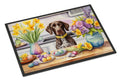 Decorating Easter German Shorthaired Pointer Doormat Indoor Outdoor 24H X 36W Front Door Mat Rugs for Entryway, Non Slip Washable Low Pile,
