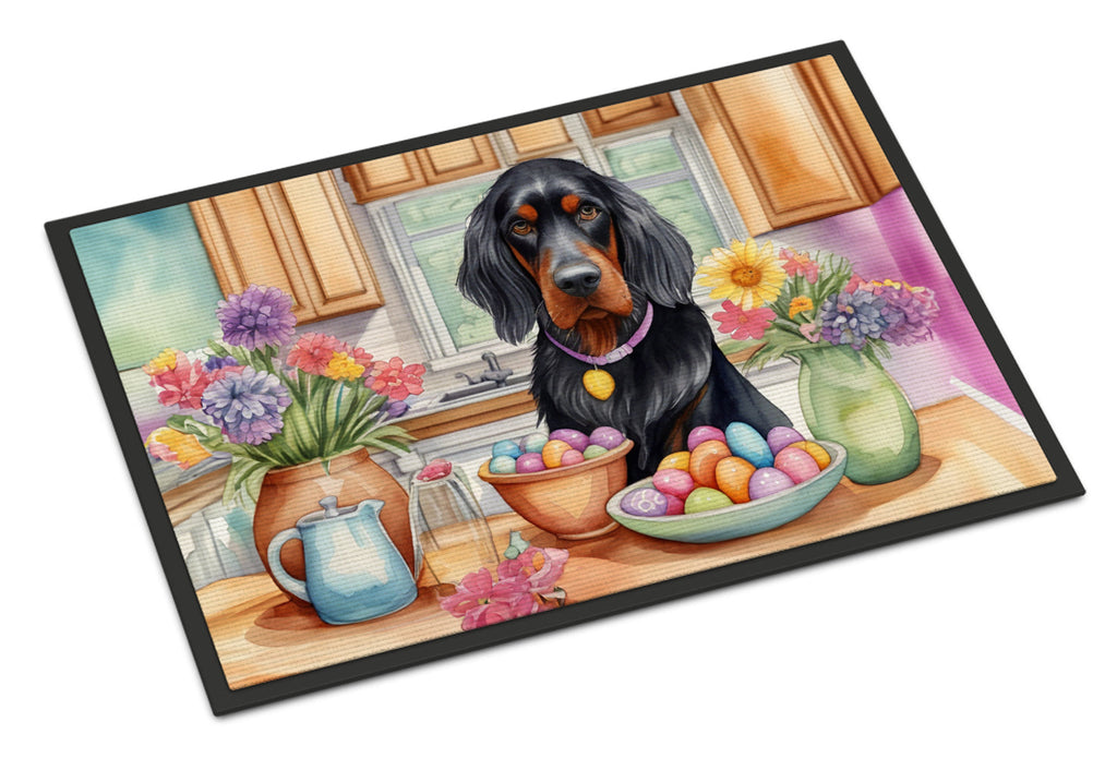 Decorating Easter Gordon Setter Doormat Indoor Outdoor 18H X 27W Front Door Mat Rugs for Entryway, Non Slip Washable