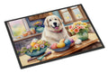Decorating Easter Great Pyrenees Doormat Indoor Outdoor 24H X 36W Front Door Mat Rugs for Entryway, Non Slip Washable Low Pile,