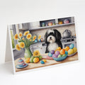Decorating Easter Havanese Greeting Cards Pack of 8 Blank Cards with Envelopes Whimsical A7 Size 5x7