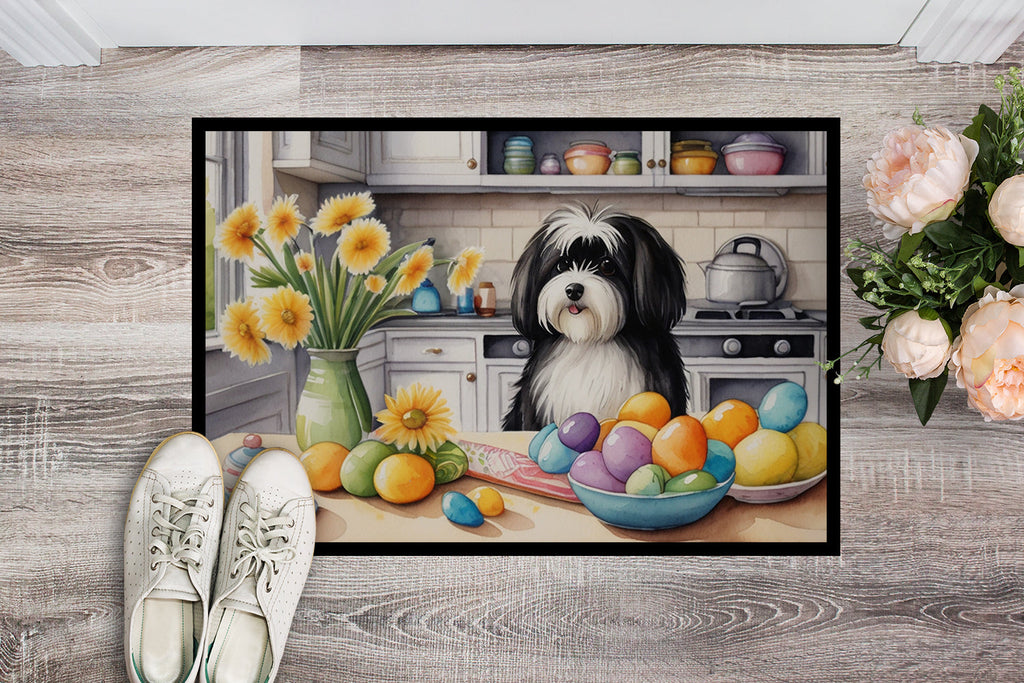 Decorating Easter Havanese Doormat Indoor Outdoor 24H X 36W Front Door Mat Rugs for Entryway, Non Slip Washable Low Pile,