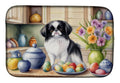 Decorating Easter Japanese Chin Dish Drying Mat Absorbent Dish Drying Mat Pad for Kitchen Counter Dish Drainer Mat for Countertop, 14 x 21", Multicolor