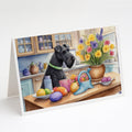 Decorating Easter Kerry Blue Terrier Greeting Cards Pack of 8 Blank Cards with Envelopes Whimsical A7 Size 5x7