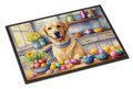 Decorating Easter Yellow Labrador Retriever Doormat Indoor Outdoor 18H X 27W Front Door Mat Rugs for Entryway, Non Slip Washable