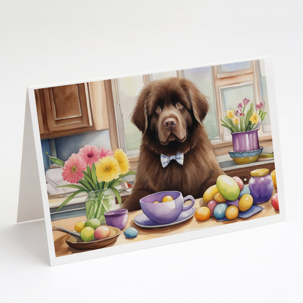 Decorating Easter Newfoundland Greeting Cards Pack of 8 Blank Cards with Envelopes Whimsical A7 Size 5x7