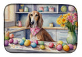 Decorating Easter Saluki Dish Drying Mat Absorbent Dish Drying Mat Pad for Kitchen Counter Dish Drainer Mat for Countertop, 14 x 21", Multicolor