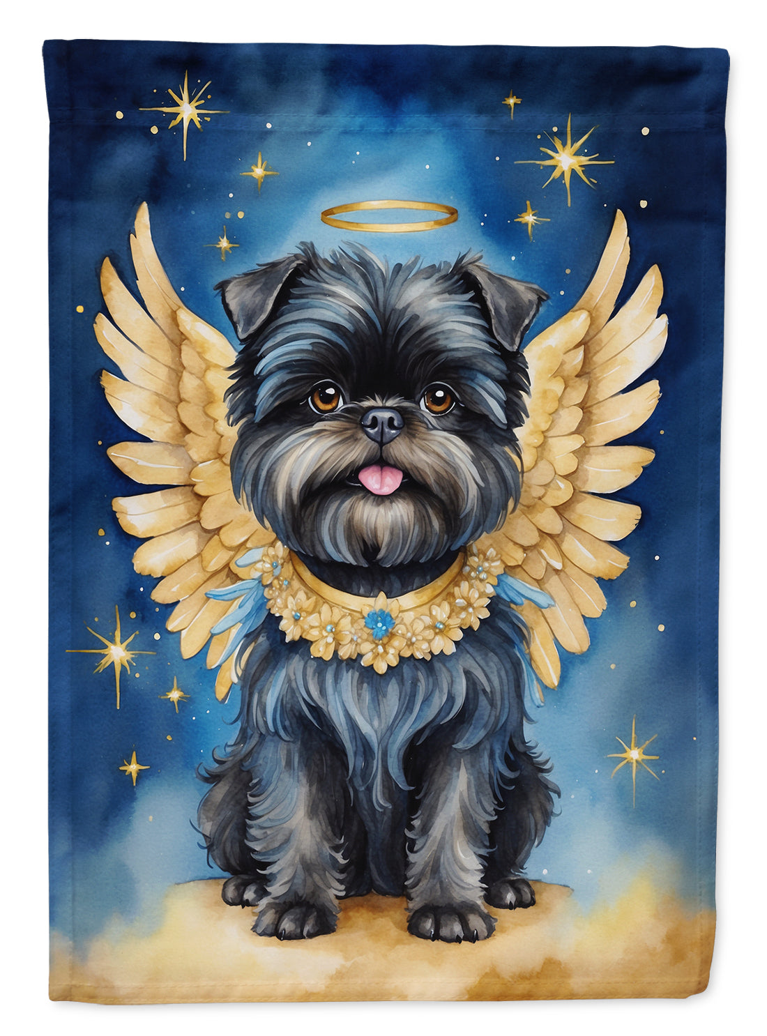 Affenpinscher My Angel Garden Flag Mailbox Decorative Yard Banner Outside Patio Artwork for Flower Beds, Garden Size, Multicolor