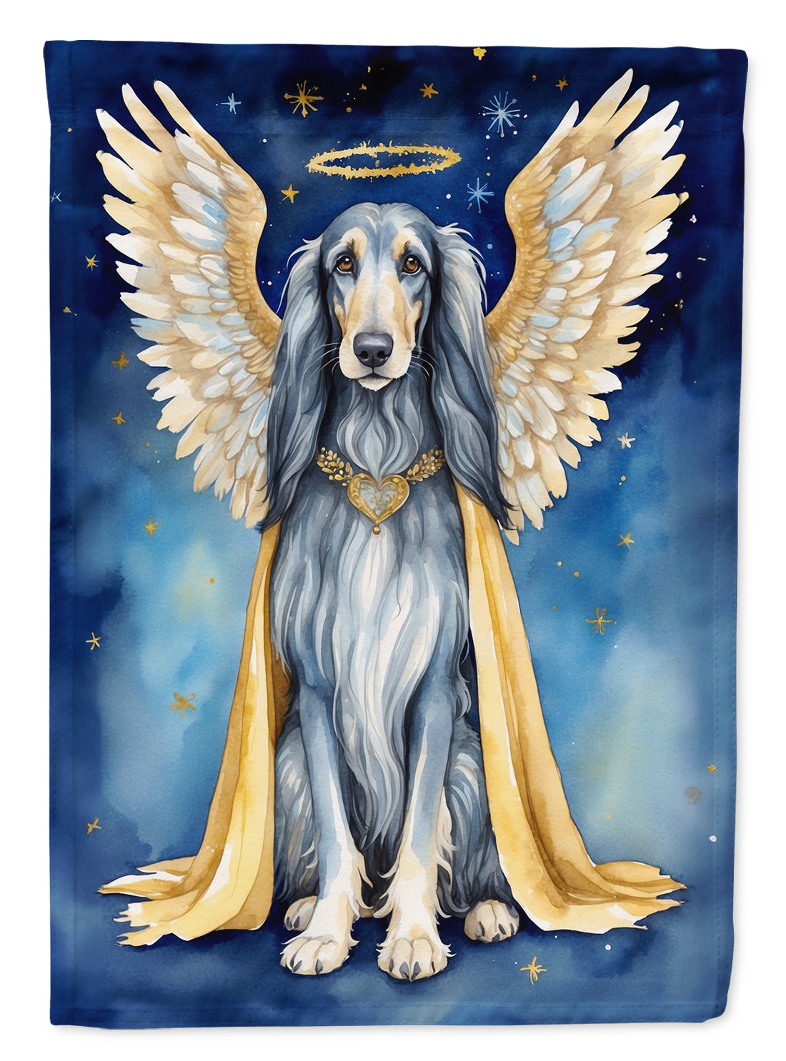 Afghan Hound My Angel Garden Flag Mailbox Decorative Yard Banner Outside Patio Artwork for Flower Beds, Garden Size, Multicolor
