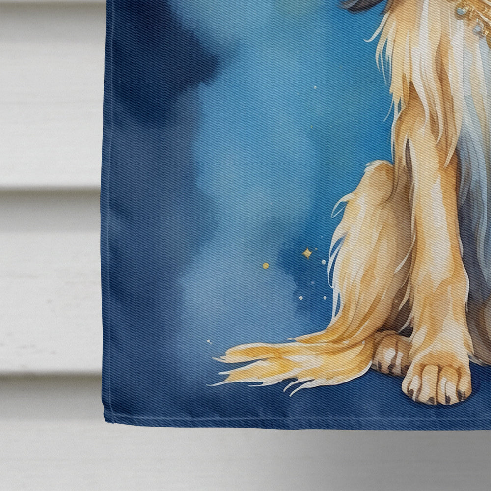 Afghan Hound My Angel House Flag 28x40 Porch Sleeve Pole Decorative Outside Yard Banner Artwork Wall Hanging, Polyester