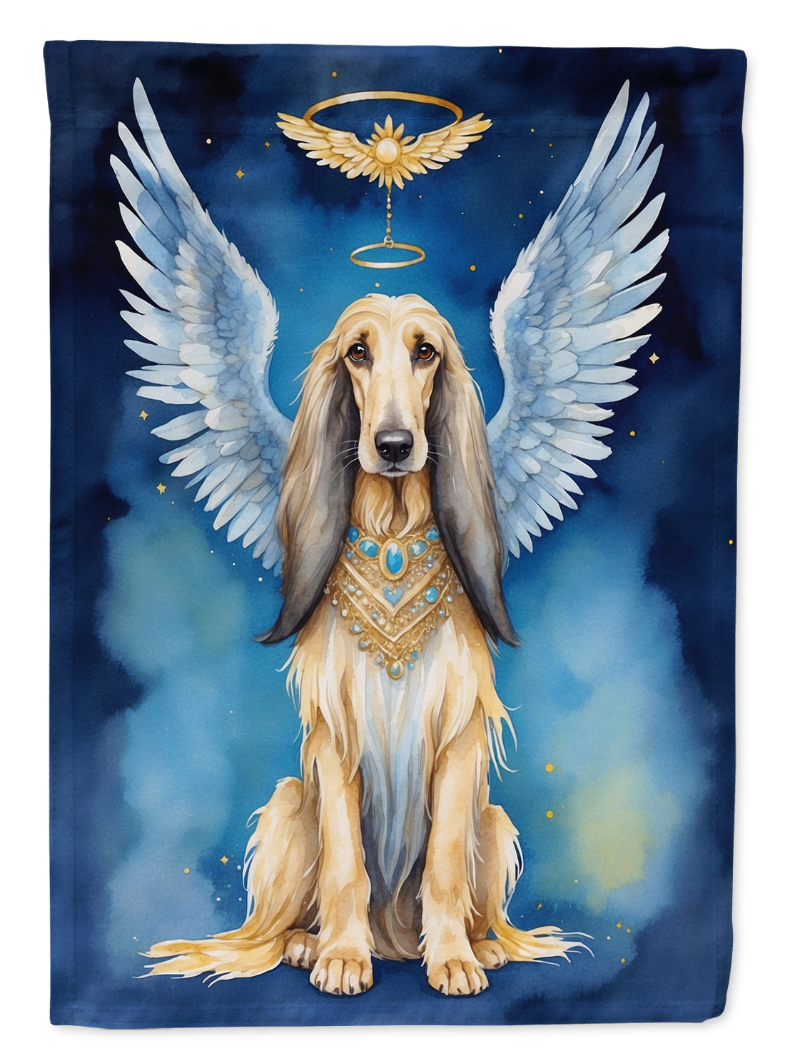 Afghan Hound My Angel Garden Flag Mailbox Decorative Yard Banner Outside Patio Artwork for Flower Beds, Garden Size, Multicolor