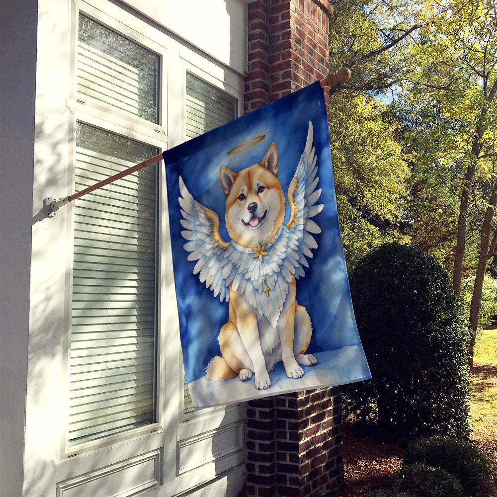 Akita My Angel House Flag 28x40 Porch Sleeve Pole Decorative Outside Yard Banner Artwork Wall Hanging, Polyester