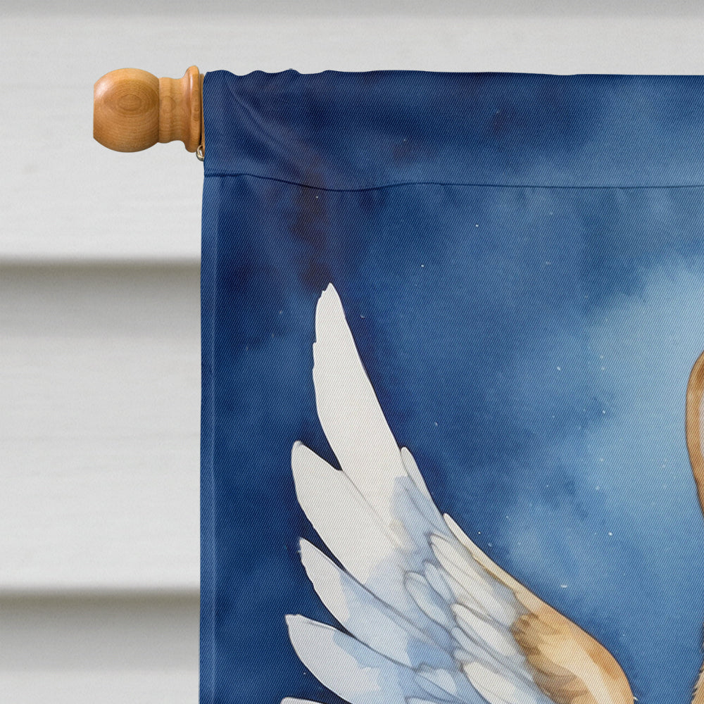 Akita My Angel House Flag 28x40 Porch Sleeve Pole Decorative Outside Yard Banner Artwork Wall Hanging, Polyester