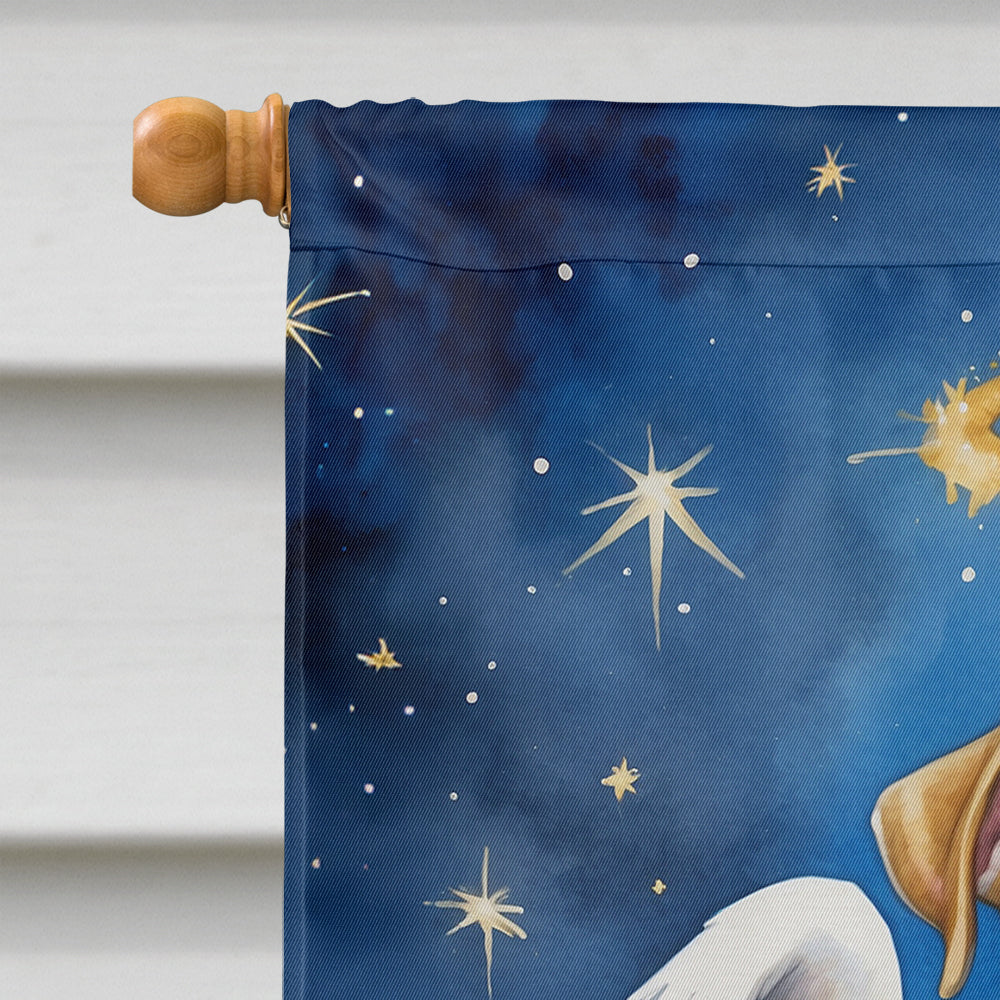 American Bulldog My Angel House Flag 28x40 Porch Sleeve Pole Decorative Outside Yard Banner Artwork Wall Hanging, Polyester