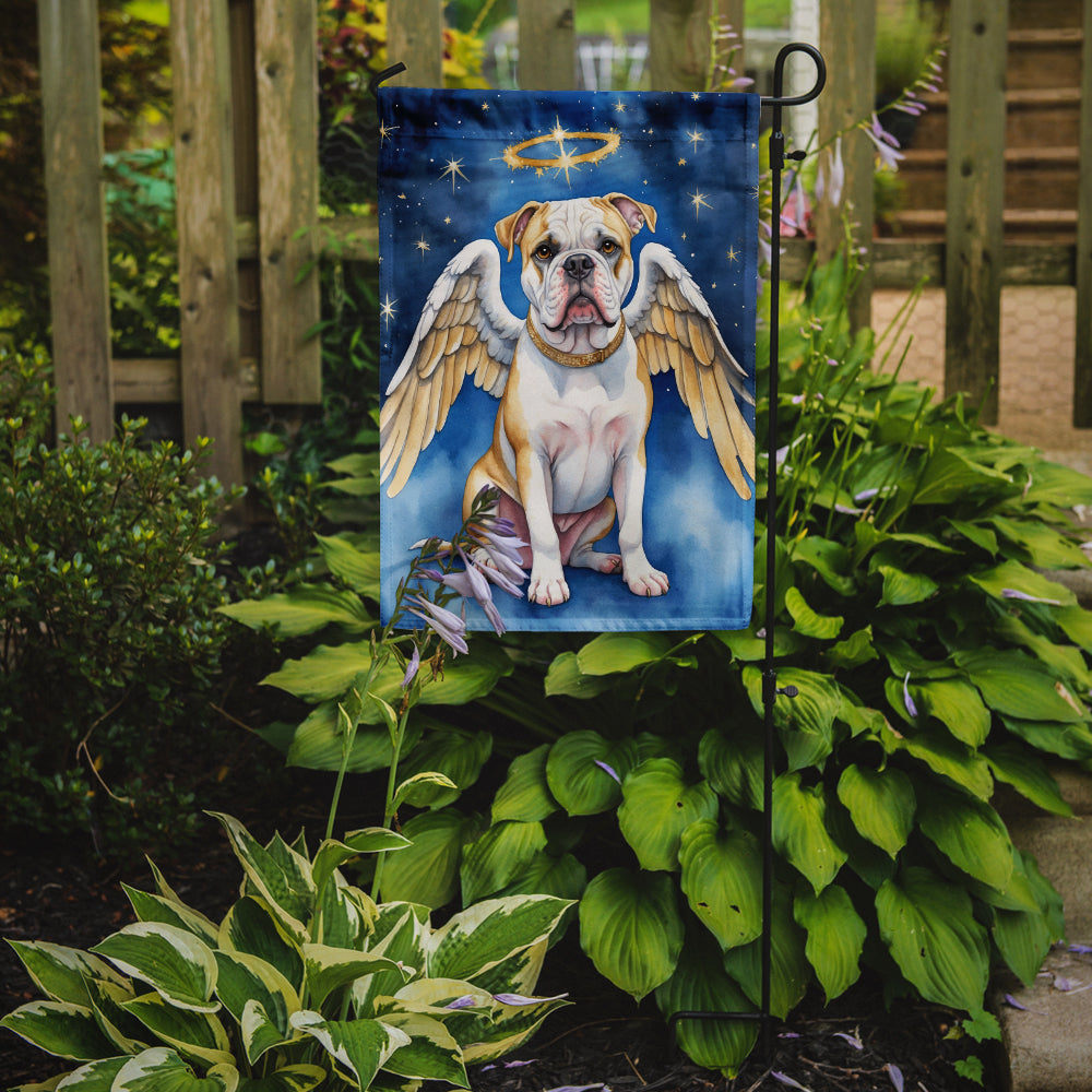 American Bulldog My Angel Garden Flag Mailbox Decorative Yard Banner Outside Patio Artwork for Flower Beds, Garden Size, Multicolor