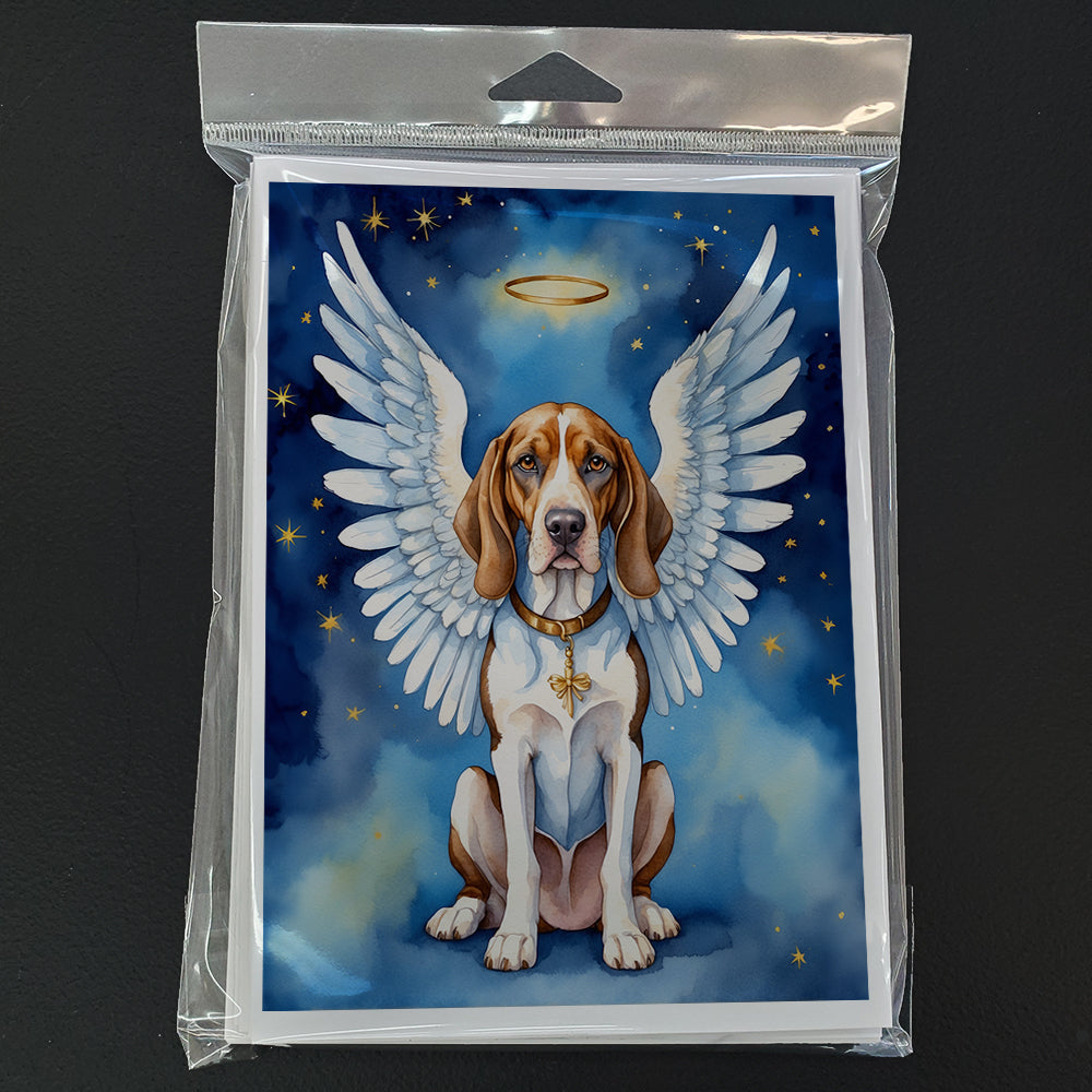 American English Coonhound My Angel Greeting Cards Pack of 8 Blank Cards with Envelopes Whimsical A7 Size 5x7