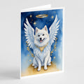 American Eskimo My Angel Greeting Cards Pack of 8 Blank Cards with Envelopes Whimsical A7 Size 5x7