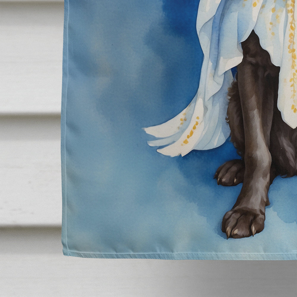 American Water Spaniel My Angel House Flag 28x40 Porch Sleeve Pole Decorative Outside Yard Banner Artwork Wall Hanging, Polyester