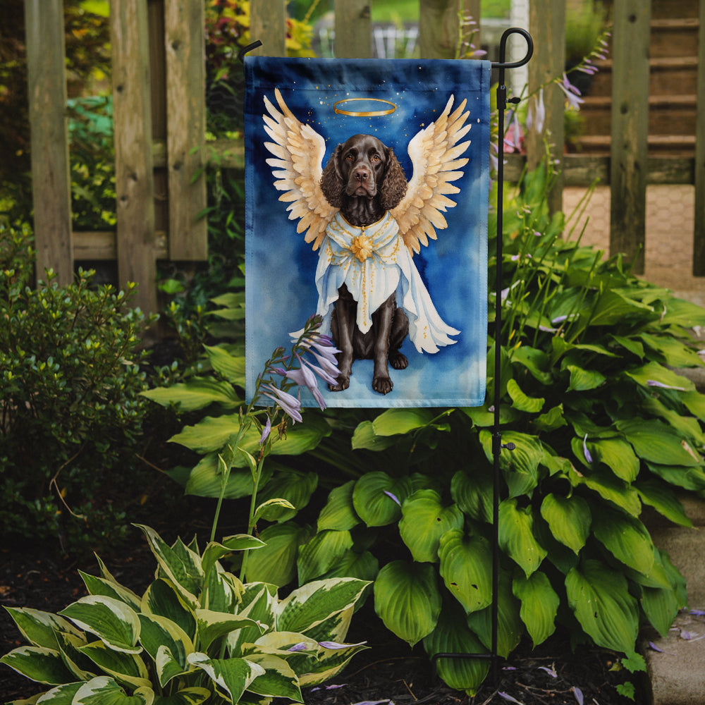 American Water Spaniel My Angel Garden Flag Mailbox Decorative Yard Banner Outside Patio Artwork for Flower Beds, Garden Size, Multicolor
